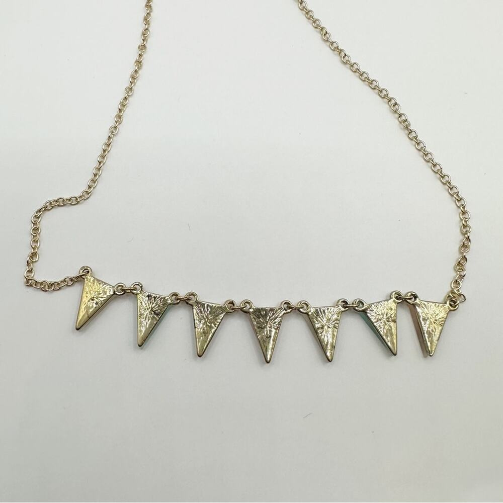 Plunder Triangle Geometric Necklace Multi Color P… - image 6
